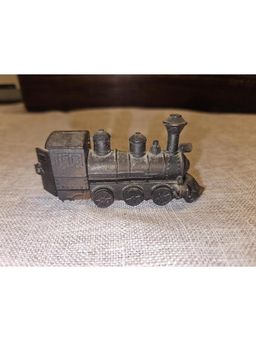 Vintage Miniature Locomotive Train Die-Cast Metal Pencil Sharpener